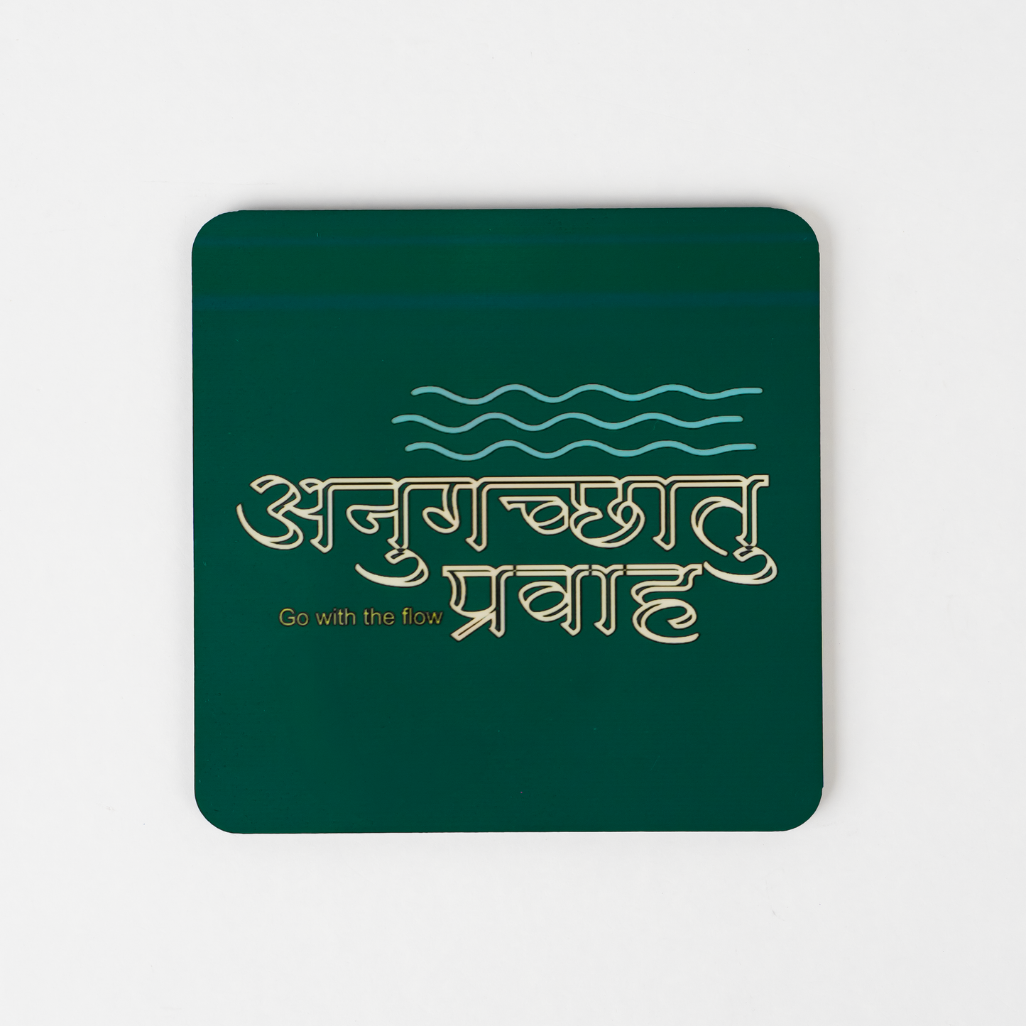 Sanskrit Phrases Wooden Fridge Magnets- Small Size