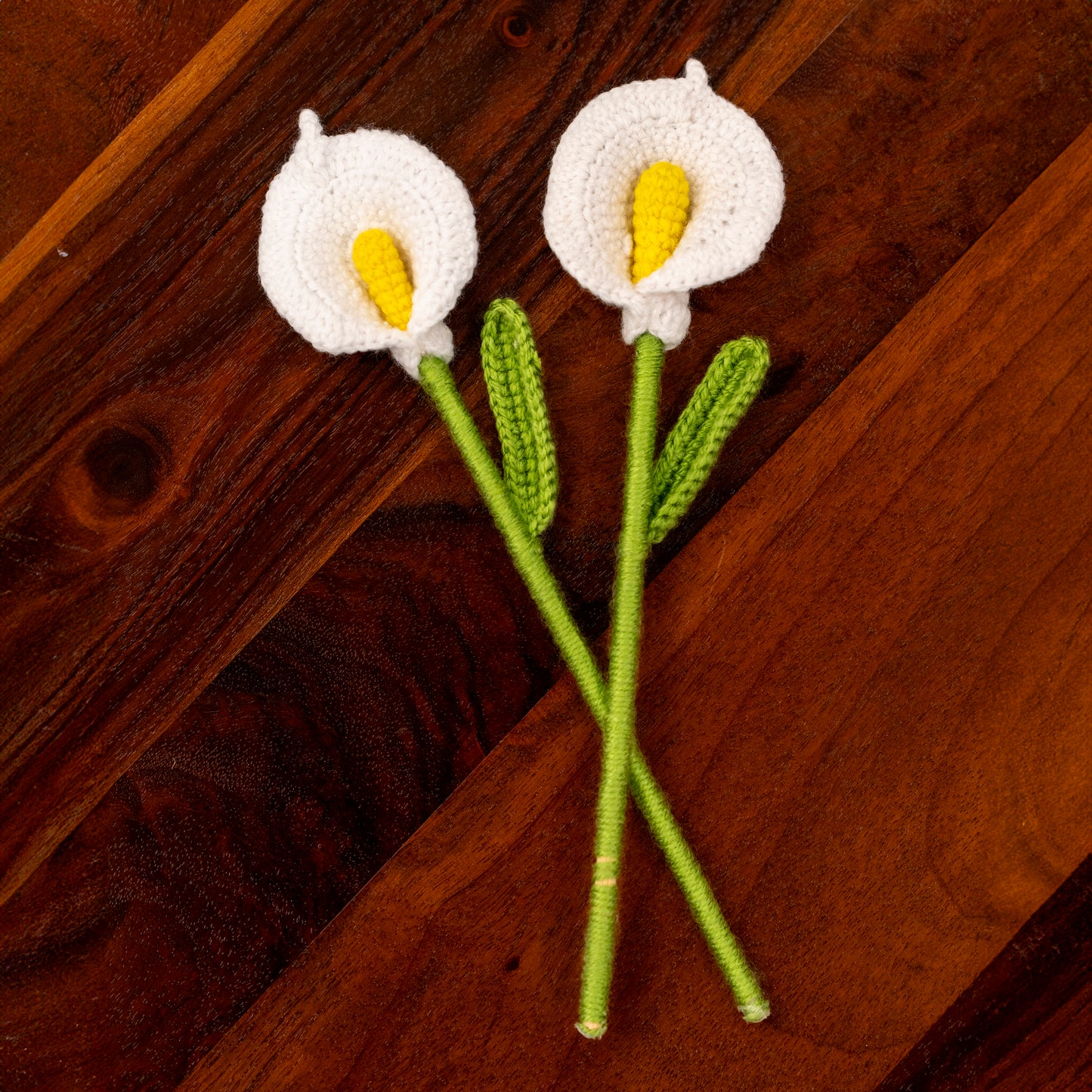 Handcrafted Macrame Calla Lilies