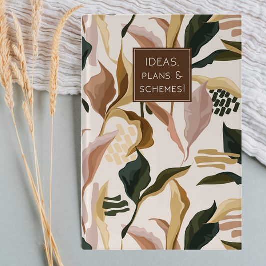 Ideas, Plans & Schemes | Hardcover notebook