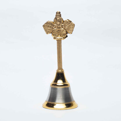 Elegant Gold and Silver Plated Garuda Bell/Ghanti