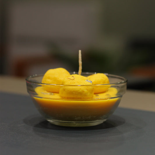 Rasmalai Candle – A Sweet Delight with a Soothing Glow